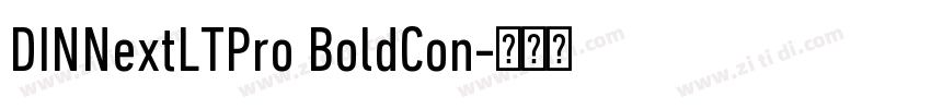 DINNextLTPro BoldCon字体转换